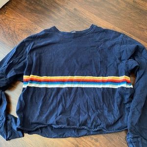 pacsun cropped long sleeve tee
